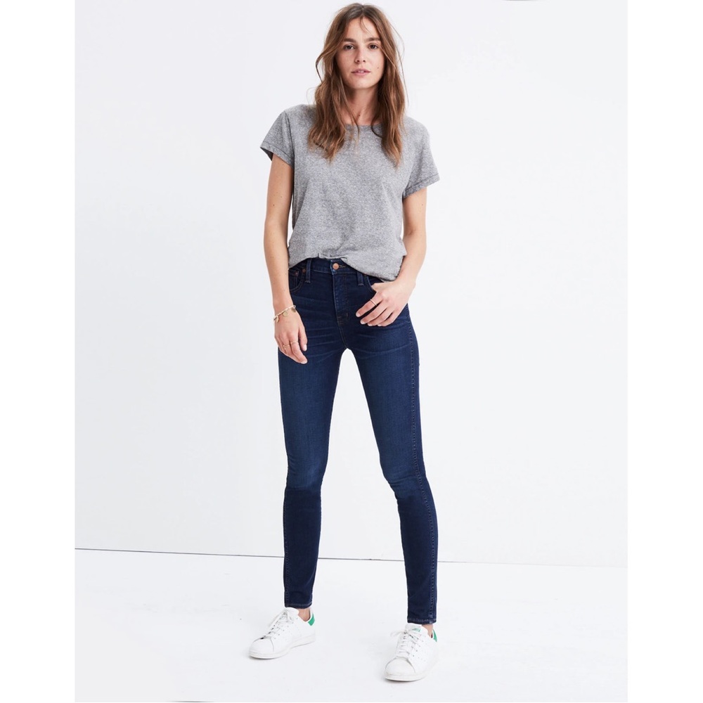 Madewell Petite 10" High-Rise Skinny Jean in Hayes Watch